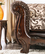 Quirino Light/Dark Brown Loveseat