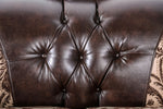 Quirino Light/Dark Brown 2-Seat Sofa (Oversized)