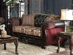 Quirino Reddish/Dark Brown Loveseat