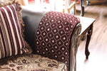 Quirino Reddish/Dark Brown 2-Seat Sofa (Oversized)
