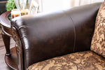 Quirino Tan/Dark Brown 2-Seat Sofa (Oversized)