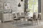 Raimonda Silver Wood Rectangular Dining Table