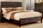 Rexburg Wire-Brushed Rustic Brown King Bed