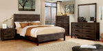 Rexburg Wire-Brushed Rustic Brown King Bed