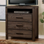 Rexburg Wire-Brushed Rustic Brown TV Chest