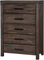 Rexburg Wire-Brushed Rustic Brown Wood Chest