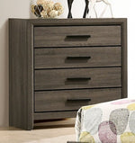 Roanne Gray Wood 4-Drawer Chest