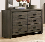 Roanne Gray Wood 6-Drawer Dresser