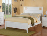 Rosario 4-Pc White Wood Twin Panel Bedroom Set