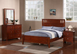 Rosario Cherry Wood Twin Panel Bed