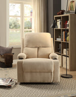 Rosia Beige Linen Manual Recliner