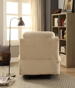 Rosia Beige Linen Manual Recliner