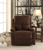 Rosia Chocolate Linen Manual Recliner