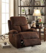 Rosia Chocolate Linen Manual Recliner