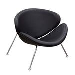 Roxy 2 Black Leatherette/Chrome Side Chairs