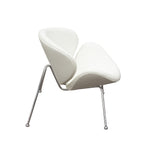 Roxy 2 White Leatherette/Chrome Side Chairs