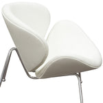 Roxy 2 White Leatherette/Chrome Side Chairs