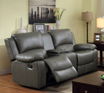 Sarles Gray Manual Recliner Loveseat