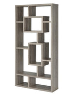 Saturnina Weathered Grey Wood Bookcase