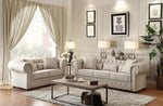 Savonburg Neutral Tone Fabric Sofa (Oversized)