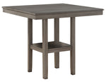 Sharon 5-Pc Medium Tone Gray Counter Height Table Set