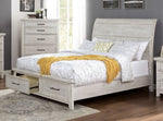 Shawnette White Cal King Bed (Oversized)