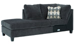 Abinger 2-Pc Smoke Chenille LAF Sectional (Oversized)