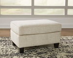 Abinger Natural Chenille Ottoman