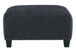 Abinger Smoke Chenille Oversized Accent Ottoman