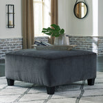 Abinger Smoke Chenille Oversized Accent Ottoman