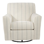 Alandari Gray Swivel Glider Accent Chair