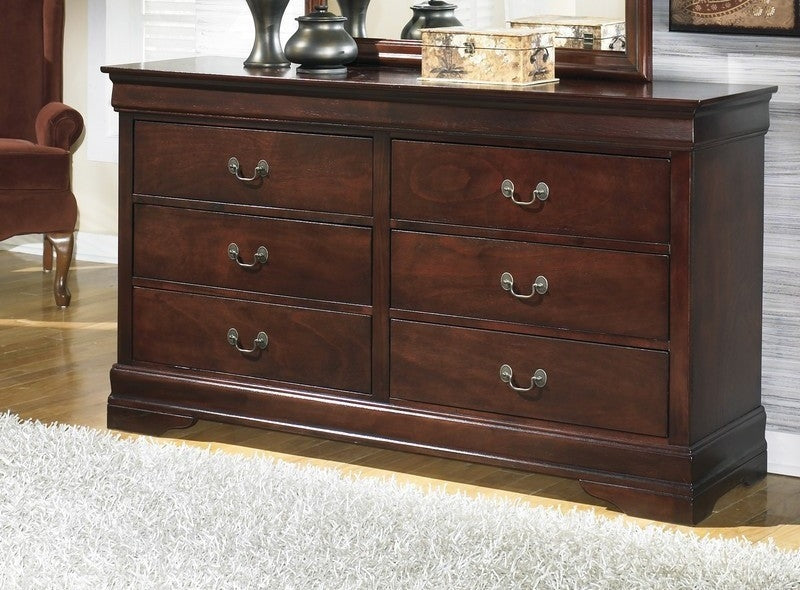 Alisdair Dark Brown Wood 6-Drawer Dresser