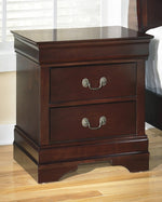 Alisdair Dark Brown Wood 2-Drawer Nightstand