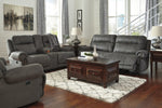 Austere Gray Manual Recliner Loveseat