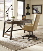 Baldridge Rustic Brown Home Office Desk