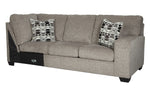 Ballinasloe 3-Pc Platinum LAF Sectional (Oversized)