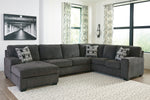 Ballinasloe 3-Pc Smoke LAF Sectional (Oversized)