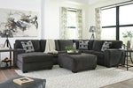 Ballinasloe 3-Pc Smoke LAF Sectional (Oversized)