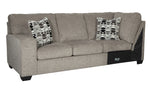 Ballinasloe 3-Pc Platinum RAF Sectional (Oversized)