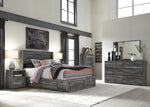 Baystorm Gray Wood Queen Platform Bed with Underbed Storage