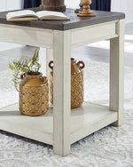 Bolanburg Weathered Oak/Antique White Wood End Table