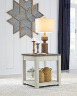 Bolanburg Weathered Oak/Antique White Wood End Table