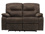 Bolzano Coffee Manual Recliner Loveseat