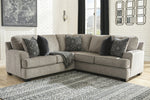 Bovarian 2-Pc Stone Chenille Sectional with LAF Sofa (Oversized)