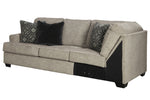 Bovarian 2-Pc Stone Chenille Sectional with LAF Sofa (Oversized)