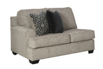 Bovarian 2-Pc Stone Chenille Sectional with RAF Sofa (Oversized)