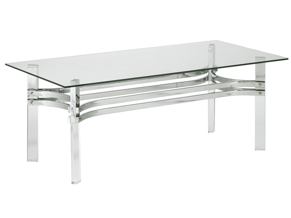 Braddoni Clear Glass/Acrylic Coffee Table