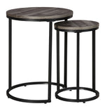 Briarsboro 2-Pc Gray Nesting Table Set