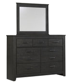 Brinxton Black Wood 7-Drawer Dresser