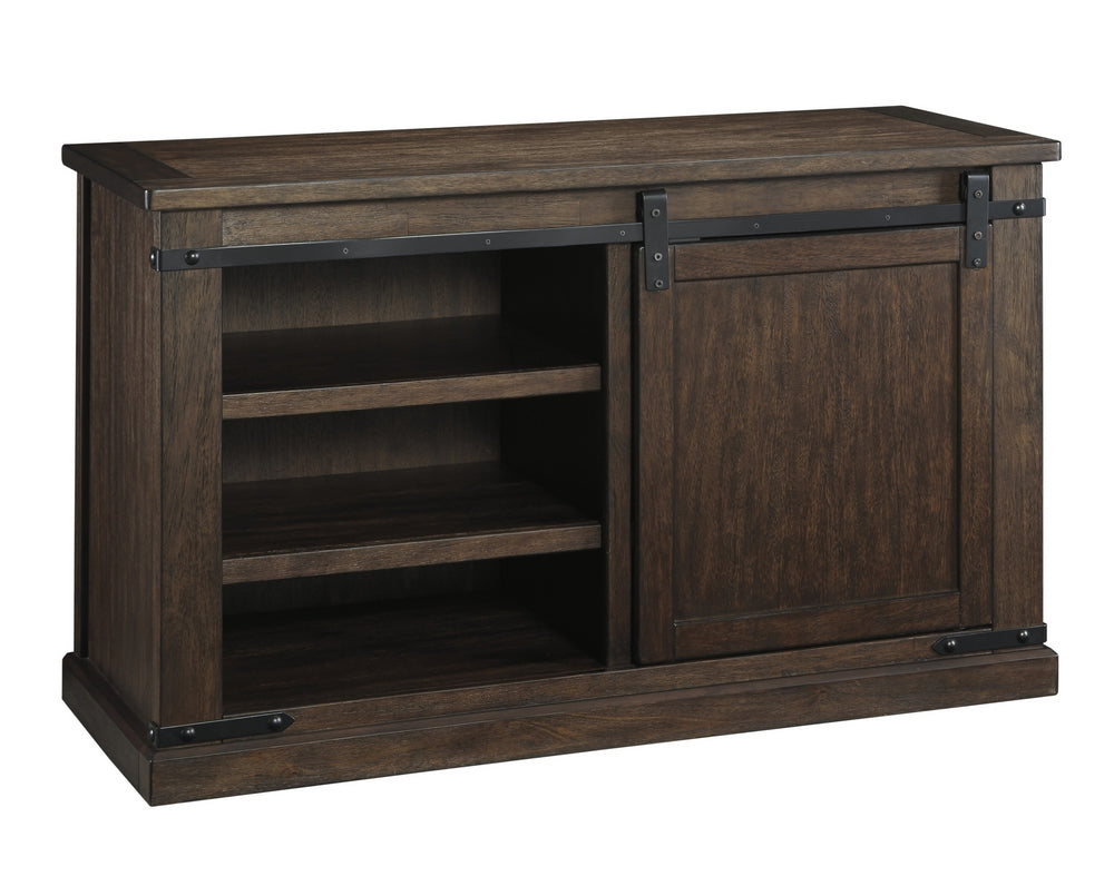 Budmore Rustic Brown Wood Medium TV Stand